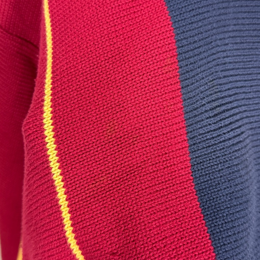 Vtg 90s Sweater XL John Ashford 100% Cotton Rugby Ivy Leage Preppy Old Money Y2K - Picture 11 of 12